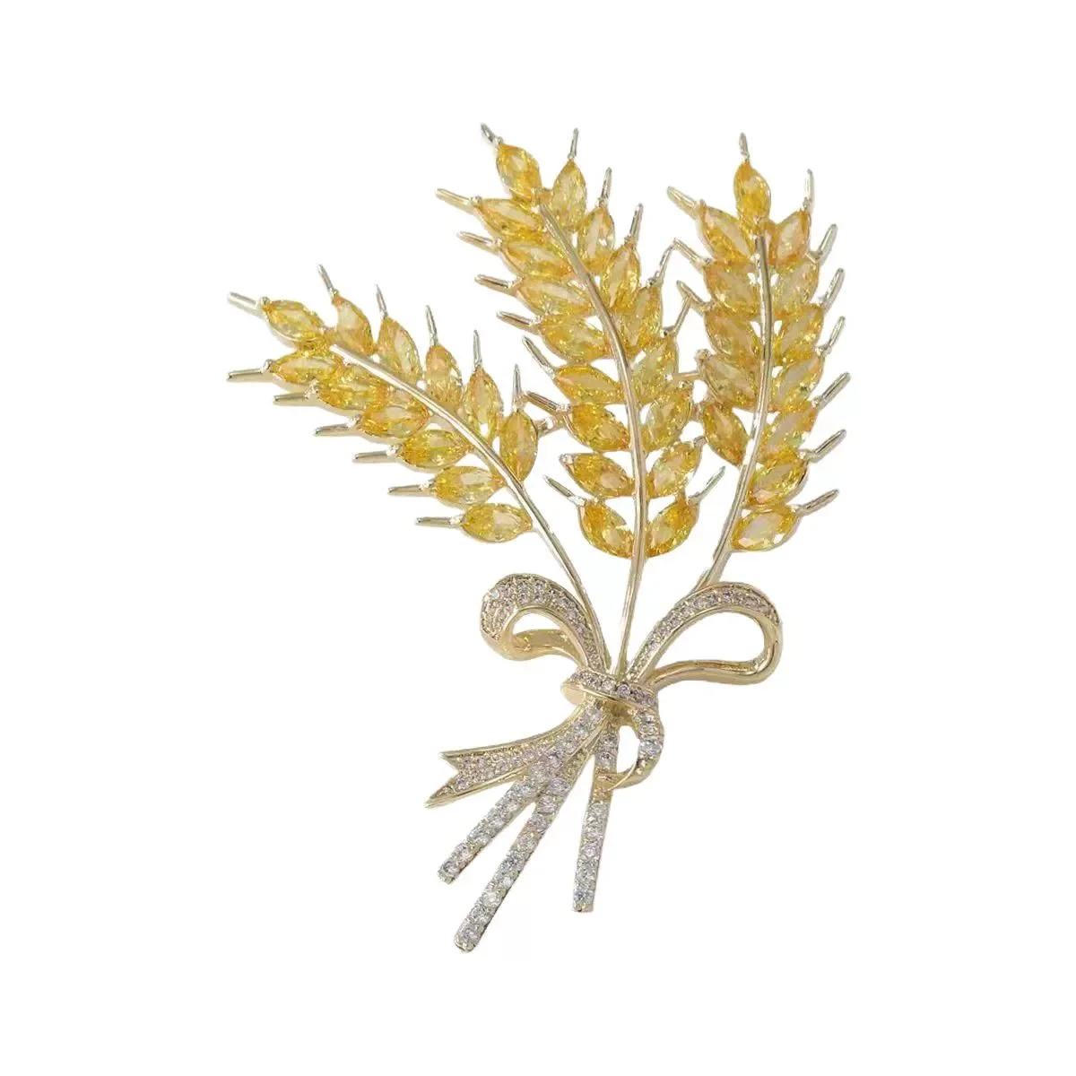 1Pc Creative Wheat Ear Brooch Exquisite Fashion Pin Charm Trendy Jewelry Accessories Party Gift for Men and Women Trendy 2026 view 6