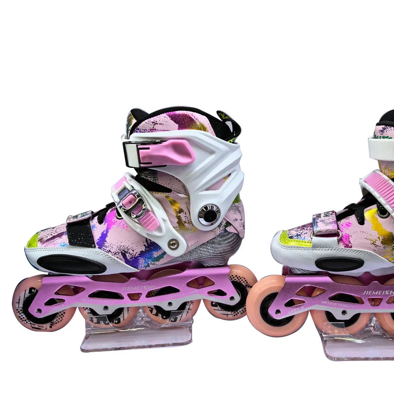 

Профессиональные высококачественные кроссовки для паркура со съемным шкивом, модные слаломные роликовые коньки для фристайла для мальчиков и девочек