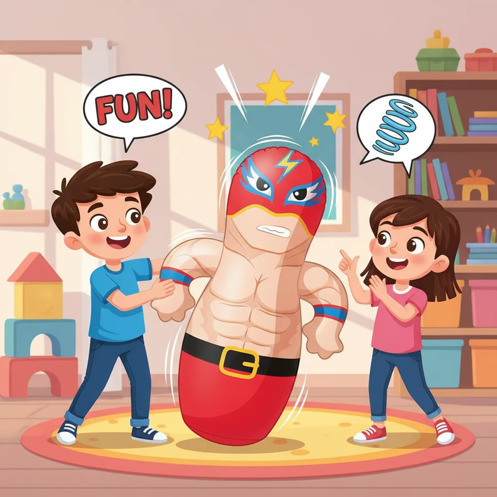 1-10PCS Parent Child Toys Tumbler Boxing Inflatable Punching Bag Boys Games Sport Toys Christmas Birthday Gift for Boys Girls