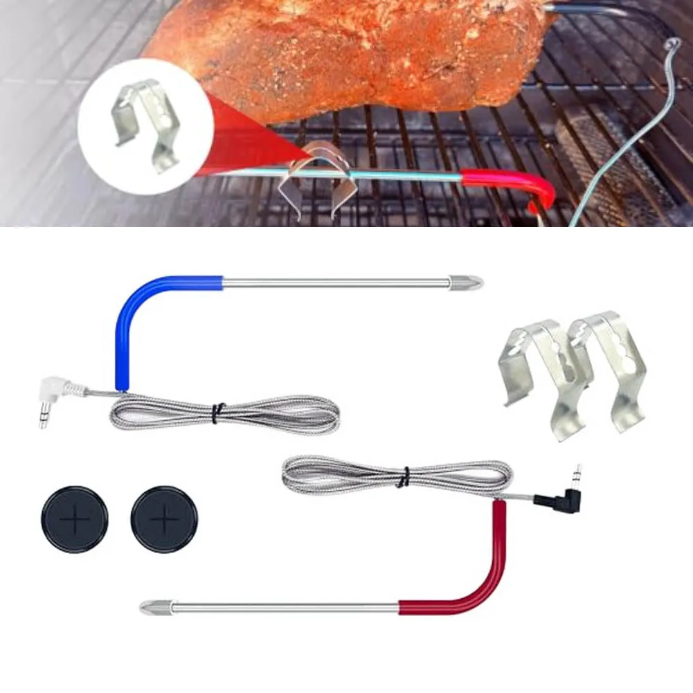 Replacement Meat Temperature Probe Kit For Traeger For Pellet Grills, 3.5mm Thermocouple Sensor For Pro 22 34 Outdoor Cooking