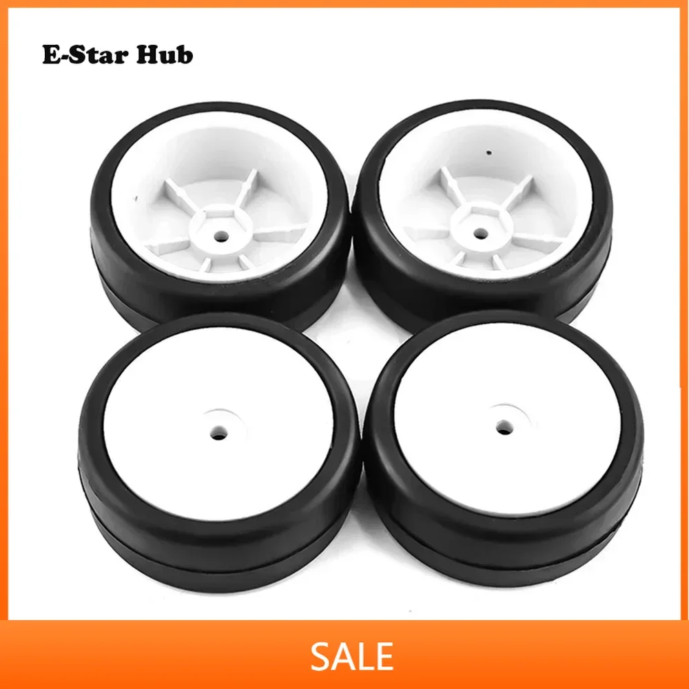 

4 PCS 1/10 Electric Room Hot Melt Tire 039M Liner Wheel 20/24/28/32/36/40X Hardness for 1/10 On-road Racing RC Car Accessories