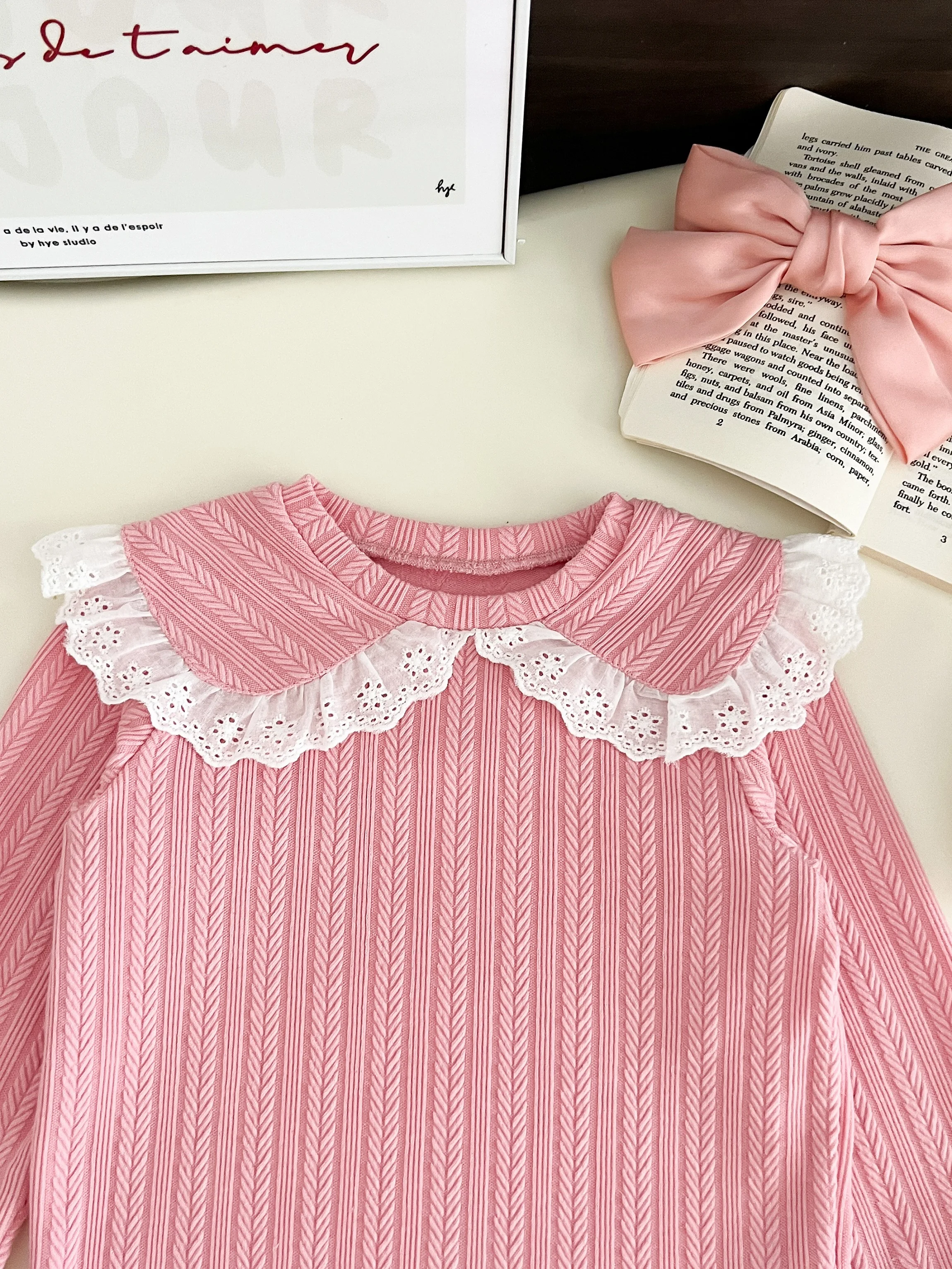 الفكاهة الدب الأطفال ربيع الخريف موضة جديدة الزي كم طويل بلوزات + تنورة قصيرة 2 قطعة مجموعة 3-7 سنوات الفتيات ملابس كاجوال #3