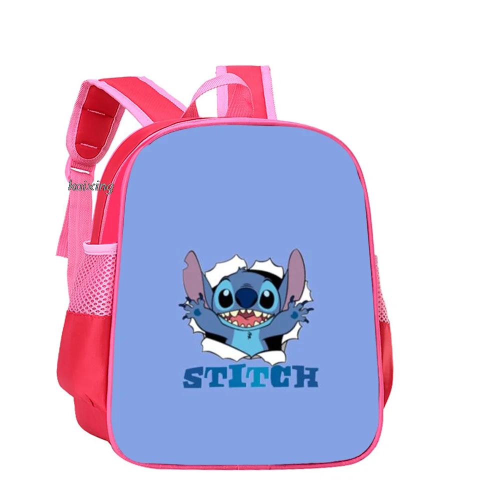 12 Inch Backpack Lilo And Stitch For Boys Girls Kids Bag Children School Backpack Infantil Kindergarten Book Bags Mochilas Gift