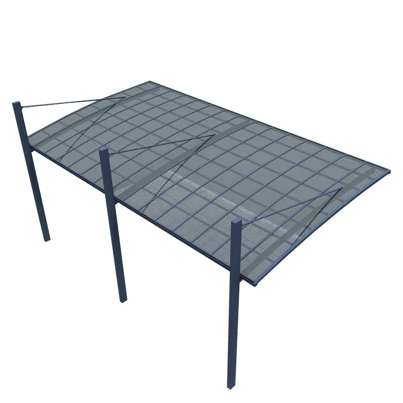 Factory Direct 2026 Top Carroport a baldacchino per parcheggio con struttura in metallo per garage con design a sbalzo 6x6