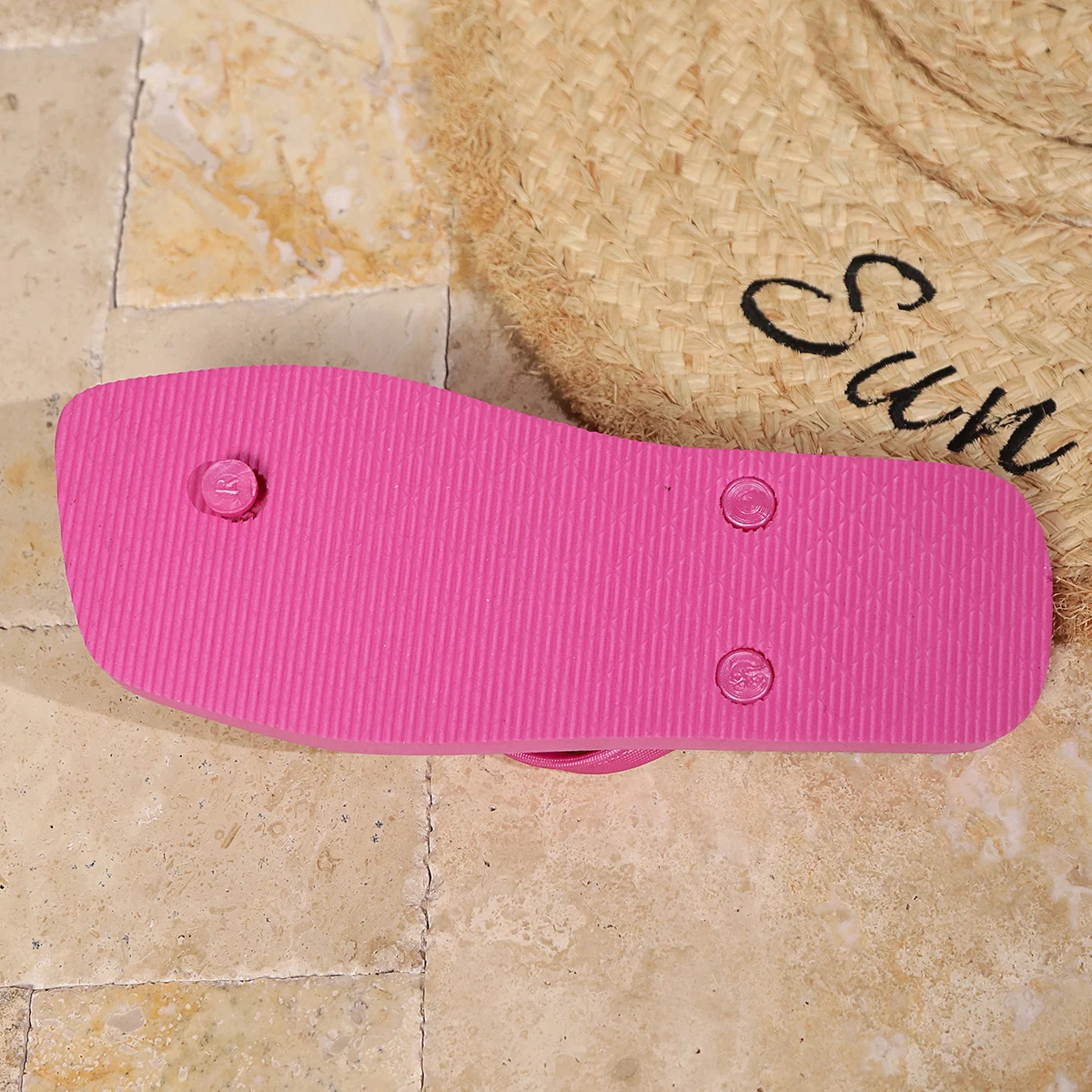 Sommer-Flats, Flip-Flops, 2025, neue Oberbekleidung, Hausschuhe, rutschfeste Damen-Strand-Flip-Flops – Detail 7