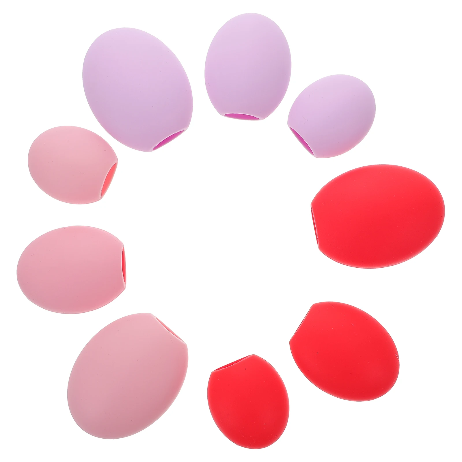 

Makeup Brush Silicone Protector Set Dustproof Travel Case for Brushes Different Colors Shape Keeper