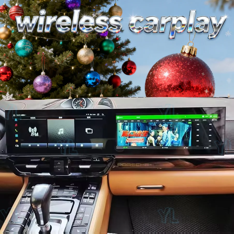 

Wireless Carplay 12.3inch Dual Screen Android For Porsche Cayenne 2010-2017 GPS Navi Multimedia Auto Video Car Radio Interactive