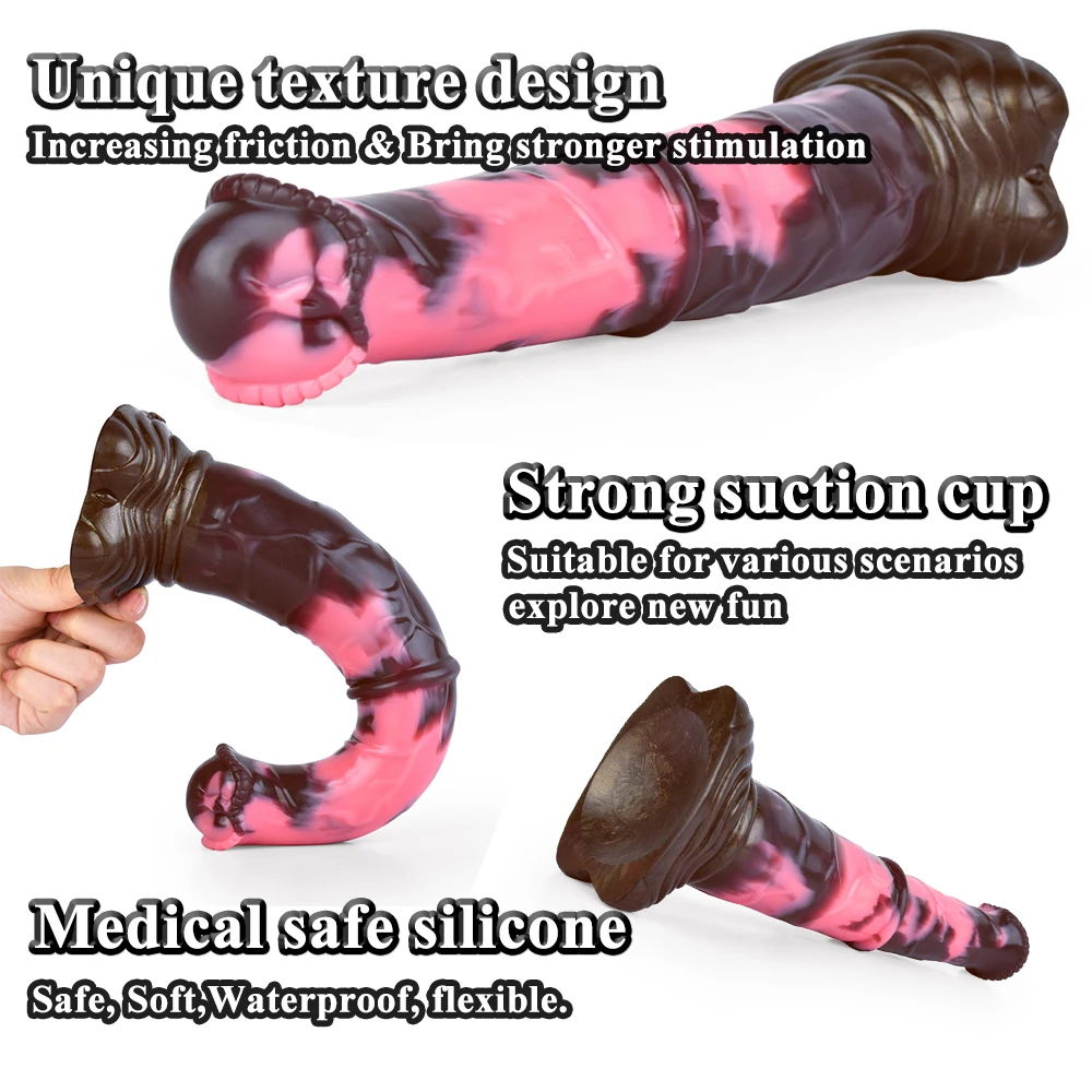 NYOTA Huge Horse Dildo Slicone Anal Plug Multi Color Penis With Suction Cup Female Masturbator Fetish Adult Sex Toys Sexy Shop