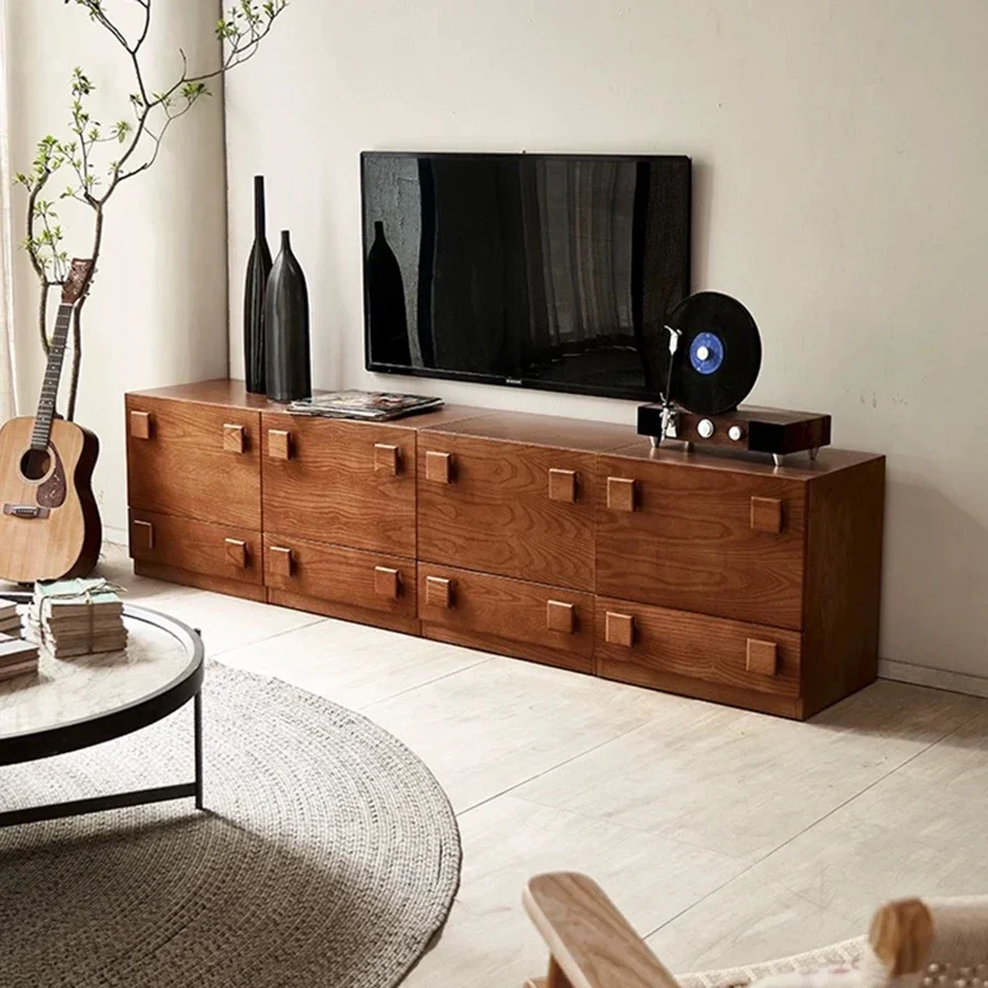 Aesthetic Room Tv Stand Nordic Entertainment Unit Luxury Modern Cabinet Drawer Wooden Pedestal Muebles Tv Center Corner Home