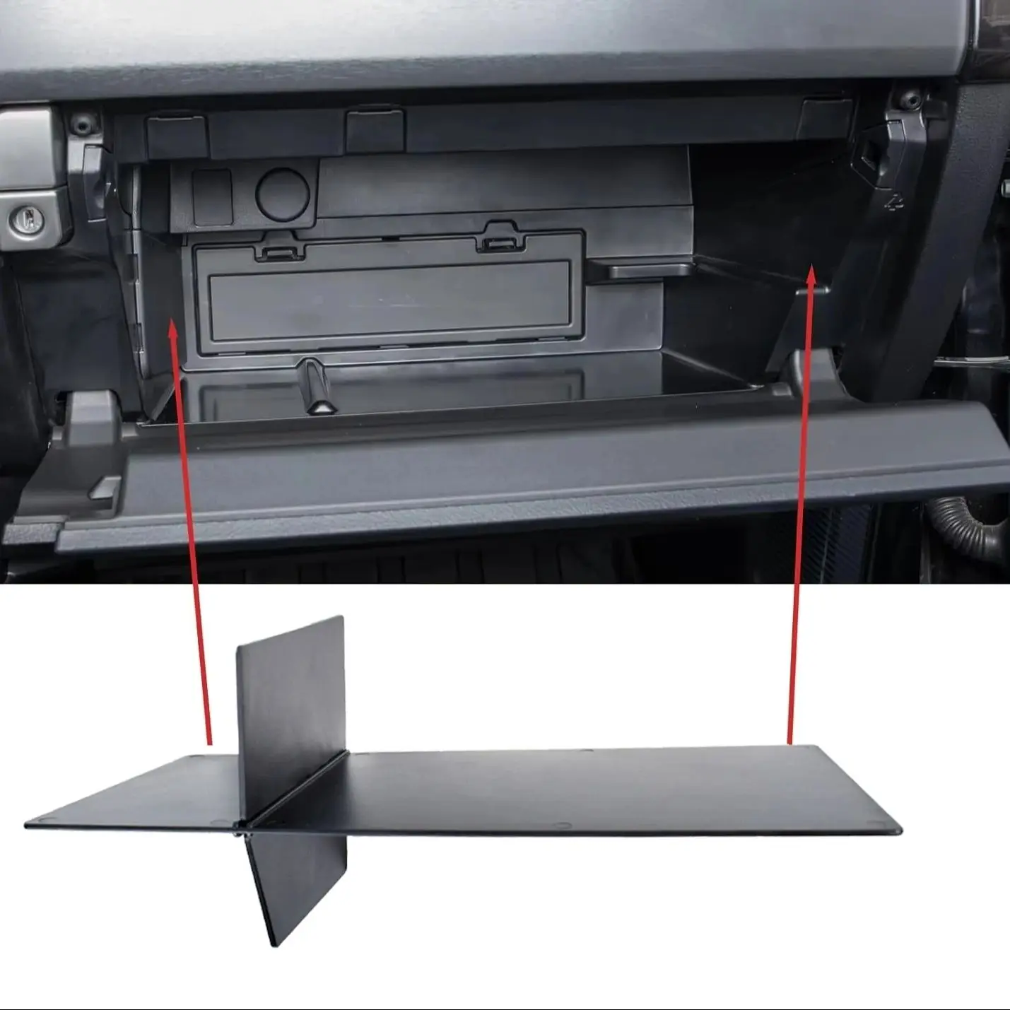 Car Glove Box For Toyota 4Runner 2010-2023 Center Console Storage Organizer Insert Divider Plate Compartment Tray Accessories