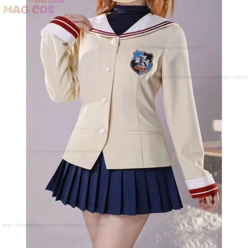 Anime CLANNAD Costume Nagisa Furukawa Cosplay Fujibayashi Kyou School Uniforms JK Dress Skirt Suit Women Party Cosplay Suit