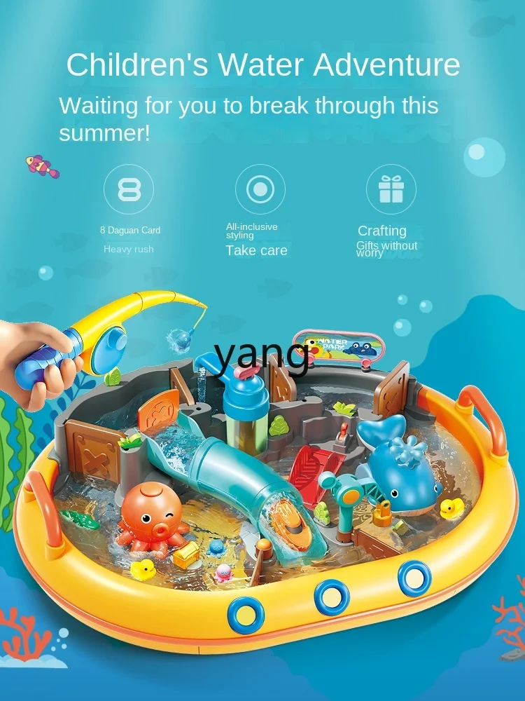 CX Large Particle Children's Water Playing Magnetic Fishing Toys Water Park