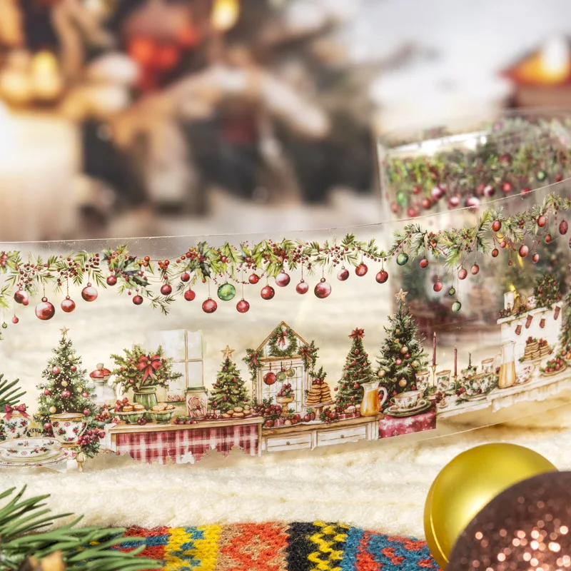 1 pçs/1 lote fitas adesivas decorativas dia de natal lixo diário diy papel japonês mascaramento scrapbooking adesivos