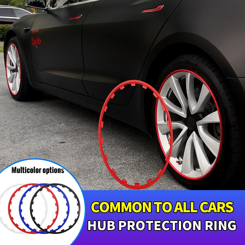 

4 шт., 16/17/18/19/20 дюймов, автомобильные колесные диски, защитное кольцо для краев, защитное кольцо для шин, декор для VOLVO Nissan Tesla Ford Peugeot и т. д.