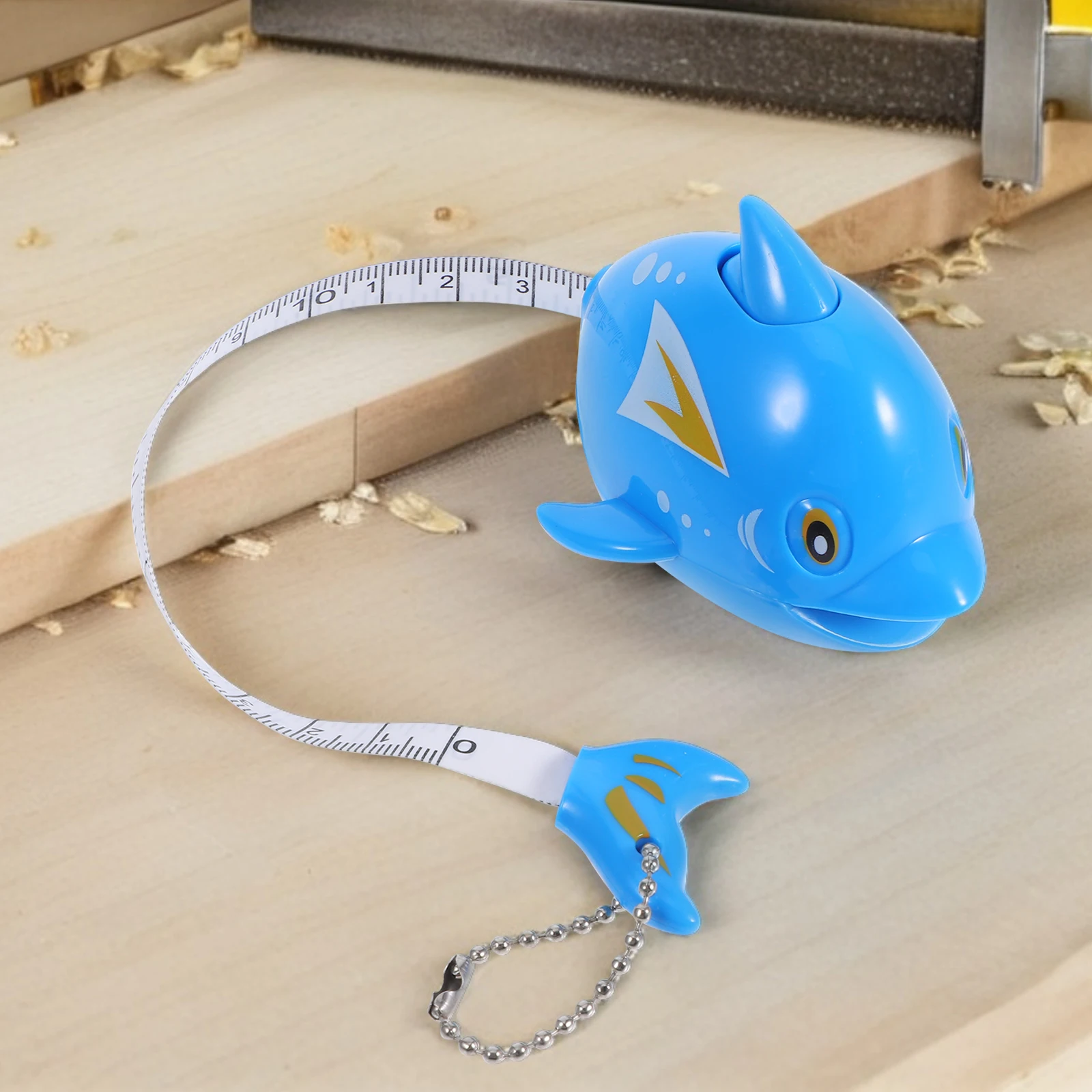 

Blue 1M Dolphin Tape Measure Mini Portable Soft Metric Ruler for Kids Learning Sewing DIY Projects Body Measuring Craft Tailor