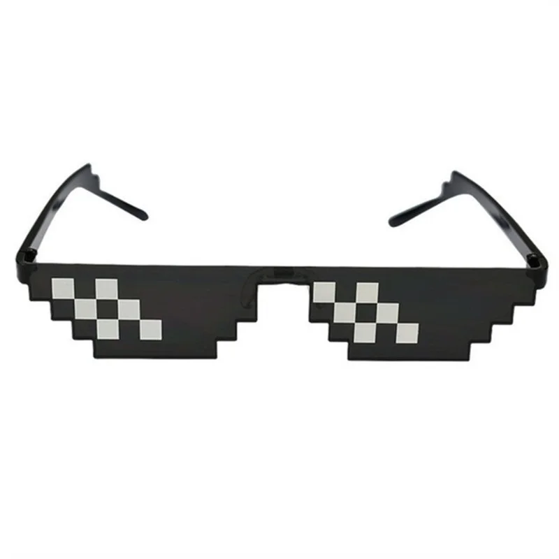 Mosaic Glasses Sunglasses Men Women 8 Bit Coding Pixel Trendy Cool Super Party Funny Vintage Shades Eyewear Driver Goggles