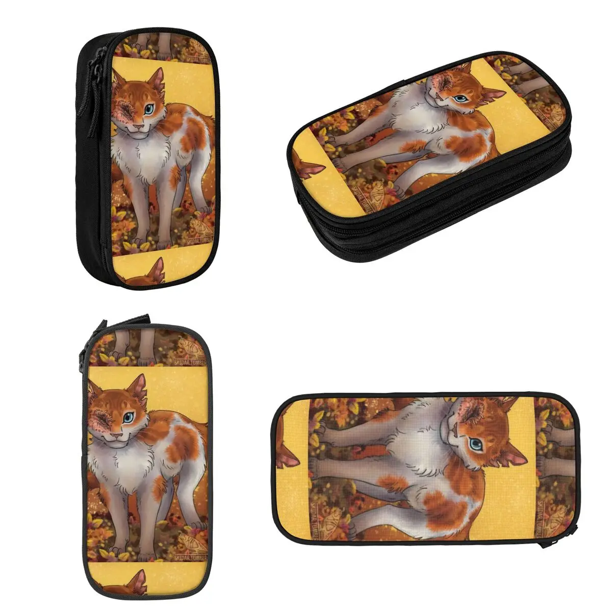 Brightheart, Warrior Cats Thunderclan, Lostface, Cloudtail, Brightpaw Pencil Cases Large Storage Pen Bags Pen Box Pencil Pouch