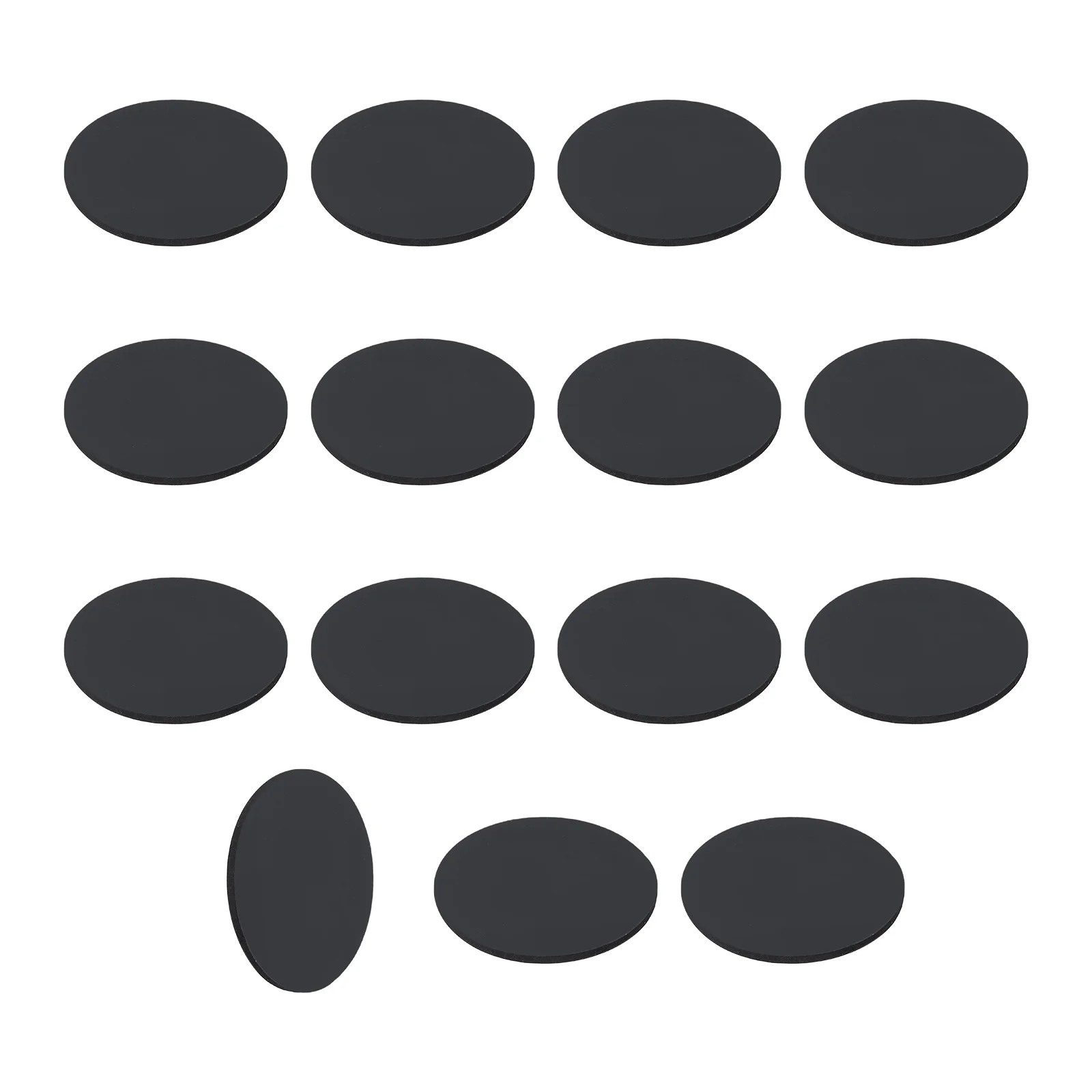 15Pcs Rubber Solid Discs Washers Anti Slip Bumper Pads Non-Adhesive Rubber Spacers Flat Round Gasket Pad for Furniture Appliance
