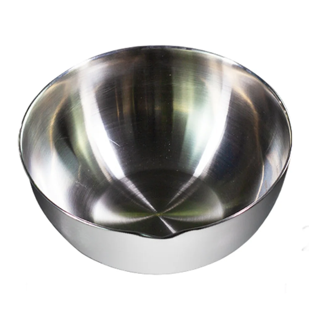 1 Piece Stainless Steel Mixing Bowl With Measurements Stackable Salad Cream Whipping Kitchen Cooking Tool Silver 20/24/28cm