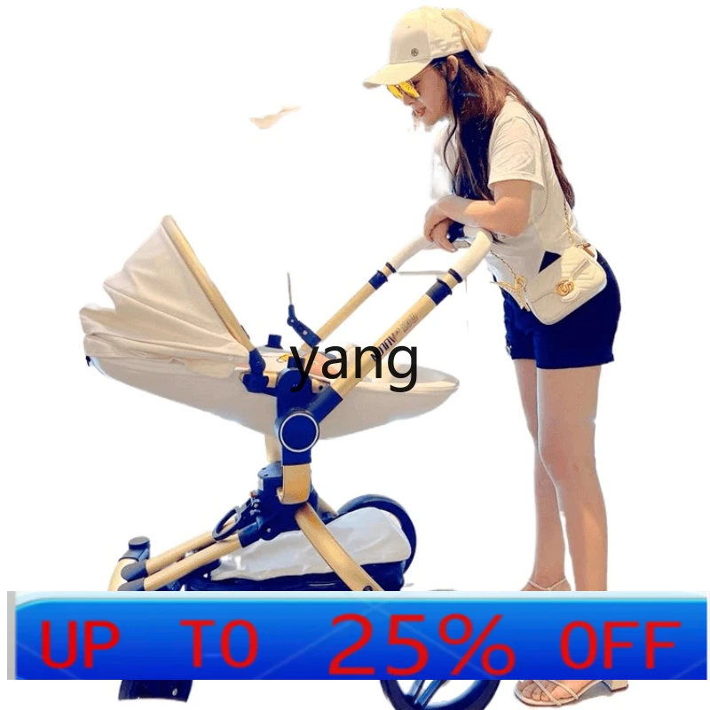 

CX High Landscape Baby Stroller Lightweight Foldable Reclinable Multifunctional Simple Two-Way Stroller