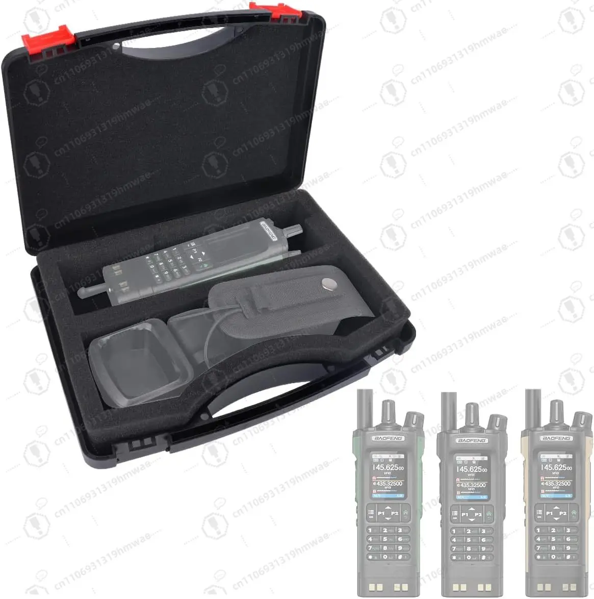 

Hard Case Compatible for Walkie Talkie UV-32 DM-32 AR-152 Ham Radio Protective Storage Bag with Durable Material(Bag Only)