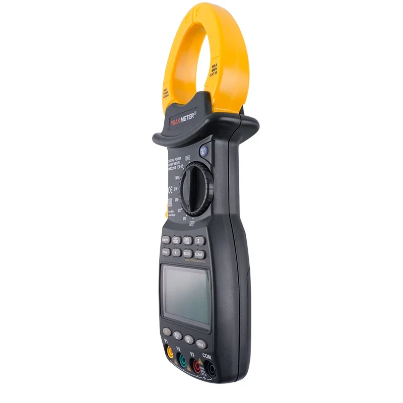 PEAKMETER PM2203 Handheld Three-phase Power Clamp Meter Active Power Reactive Power measurement PC RS232C interface