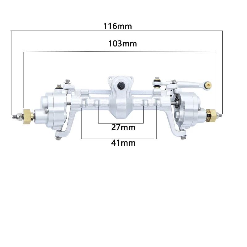 RC Car CNC Metal Portal Axle per 1:24 Axial SCX24 90081 AXI00005 C10 AXI00006 AXI00002 RC Crawler Car Parts 13T Steel Gears