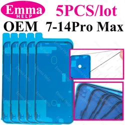 5pcs OEM Waterproof Sticker Adhesive for iPhone 11 12 13 Pro Max X XR XS 7 8Plus Pre-Cut Glue LCD Frame Screen Tape Bezel Seal