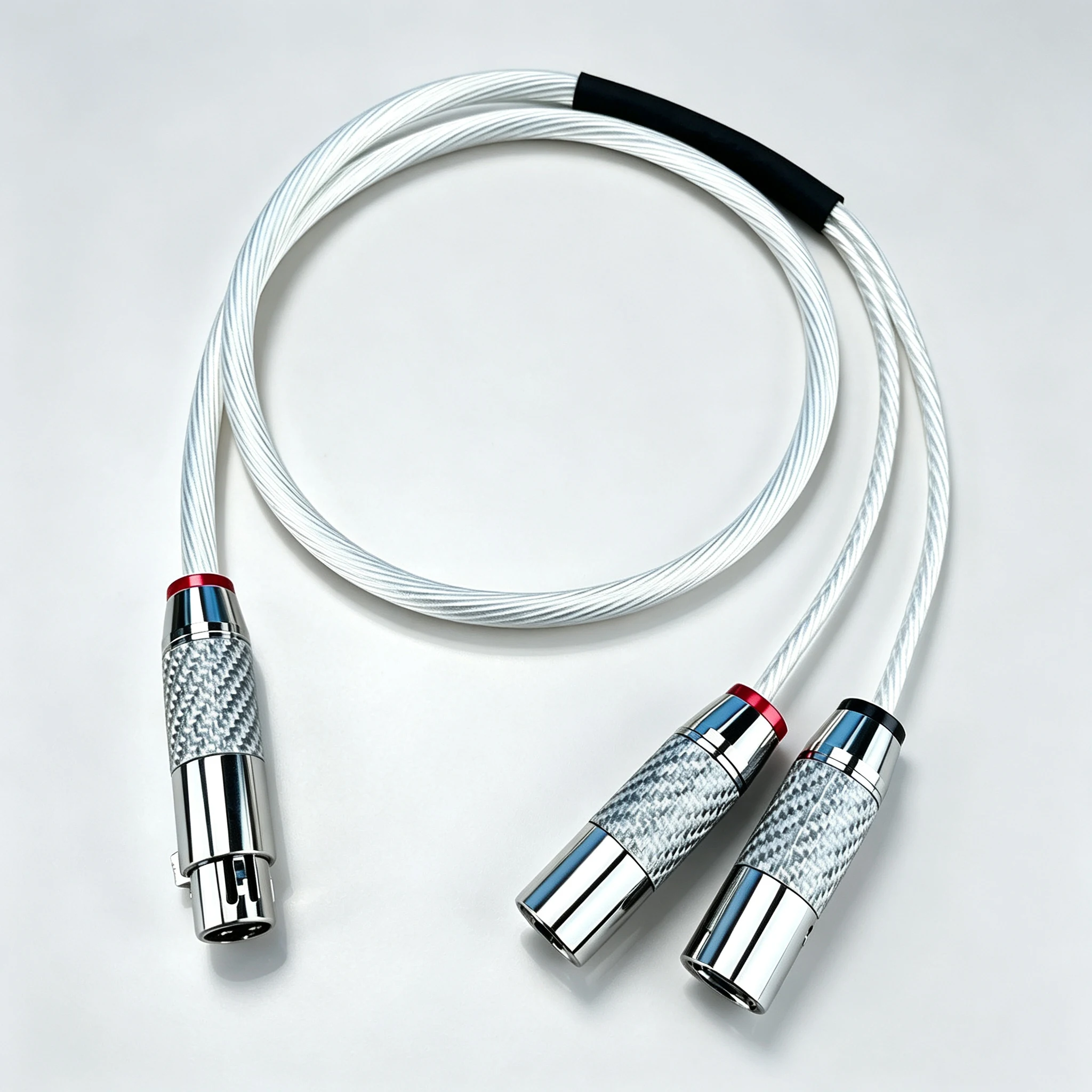 High Fidelity 3Pin XLR Y Splitter Interconnect Wire 1 XLR Female to Dual XLR Male Audio Cable for Amplifier Mixer Speaker