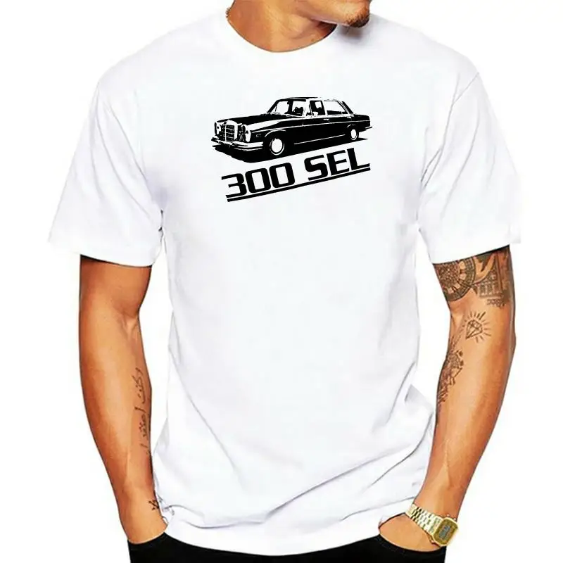 Auto tedesca W109 300 SEL W108 t-shirt in morbido cotone Multi colori e taglie