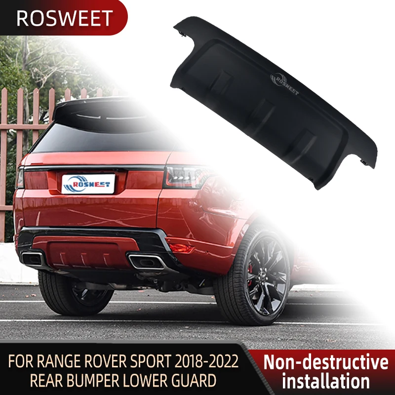 Car Rear Trailer Cover For Land Rover Range Rover Sport Accessories L494 2018-2022 Rear Bumper Lower Guard Plate