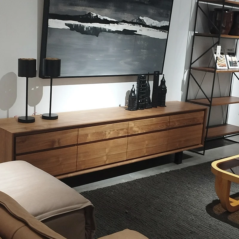 

Normal Brown Tv Stand Universal Heavy Storage Wooden Minimalist Tv Stand Modern Nordic Designer Mueble Para Televisor Furniture