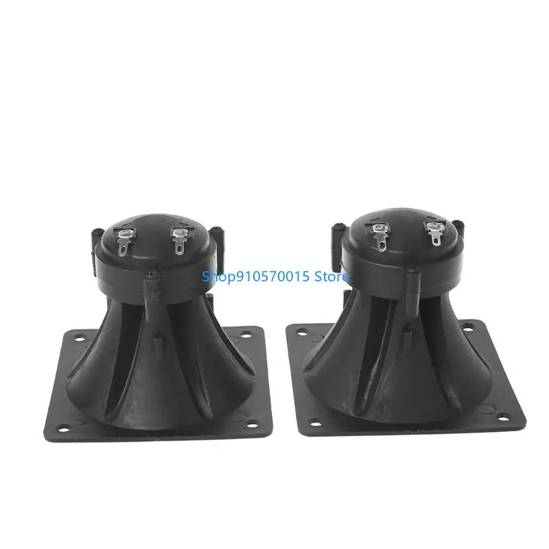 B95C 1 Pair Square Tweeter Speakers Tweeter Piezo Treble Piezoelectric Speaker Portable 85mm 3.35inches High Power Horn