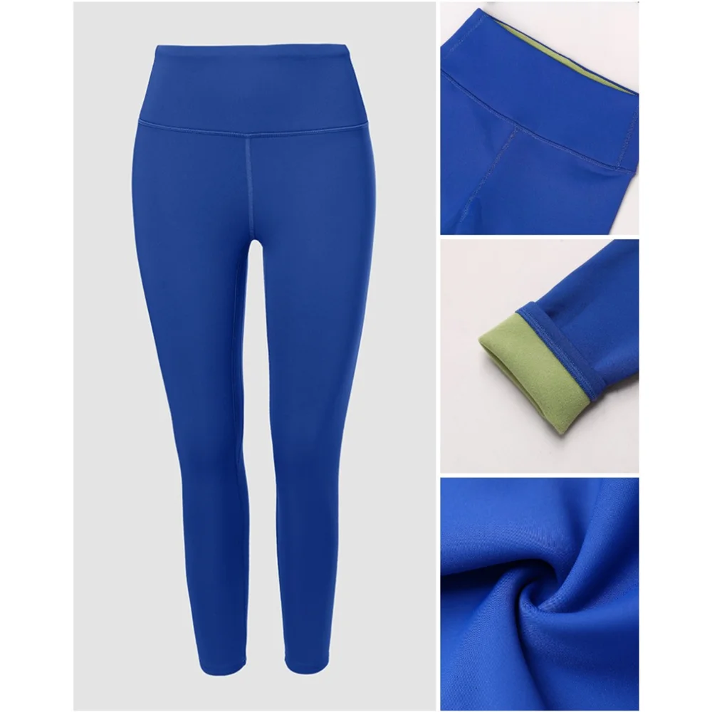 Winter Women ShapeLift Fleece Lined Active Pants Thick Soft Tummy Control Termal Shaping Leggings for Warm Winter Daily Outfits