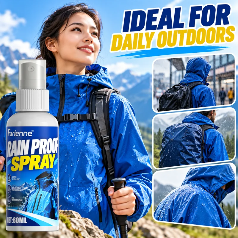 Rainproof Spray For Outdoor Clothing Water Repellent Fabric Protector For Jackets Shoes Tents Breathable Waterproofing Spray