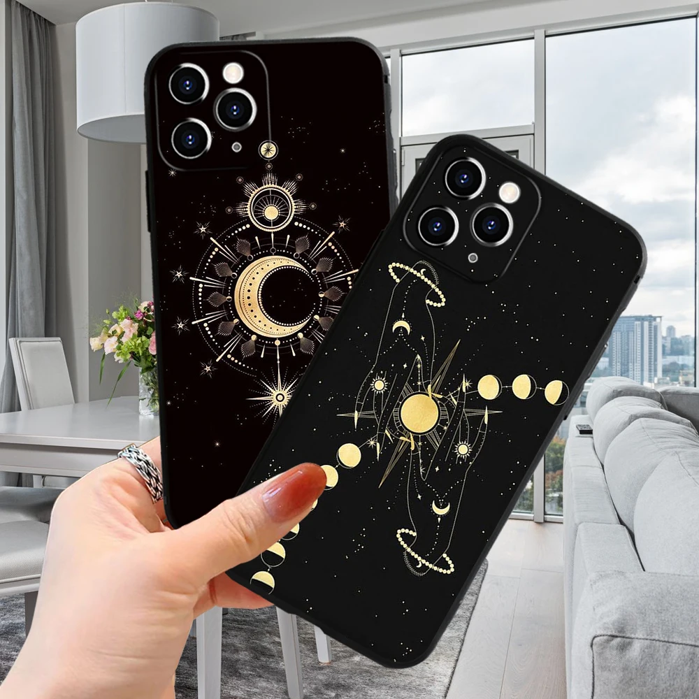 FOR IPhone 14 Witches Moon Tarot Mystery Totem Soft Case for Iphone 14 11 12 Pro 8 7 Plus X 13 Pro MAX SE2020 XR XS Soft Covers