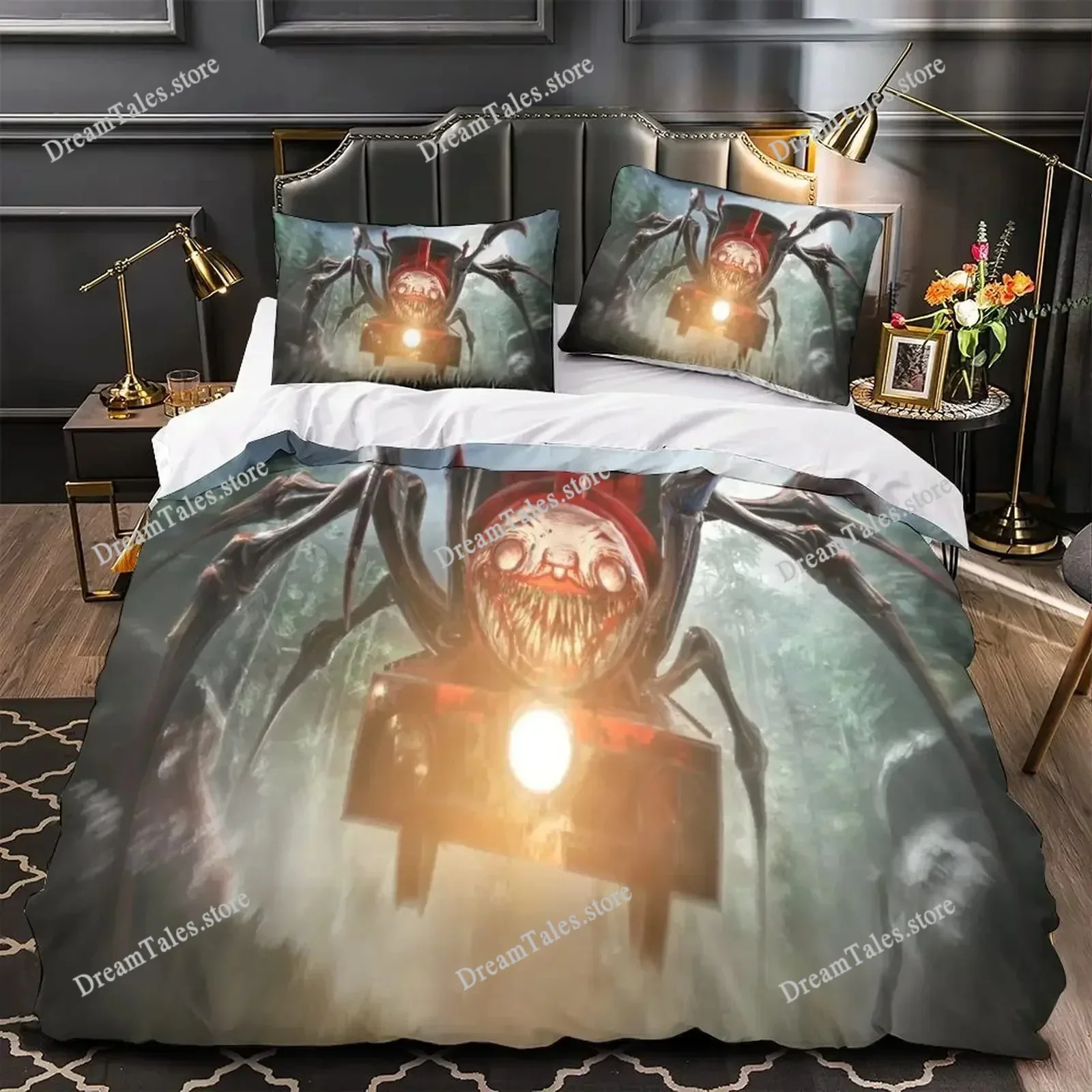 

3D Print Game Choo Choo Charles Bedding Set Duvet Cover Bedroom Comforter Single Twin King ​Size Quilt Cover Home Textile741