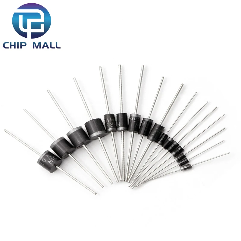 50PCS 1N4007 10A10 1N5408 1N5819 4001 5822 FR104 307 UF4007 SB560 RL207 SR5100 SR240 HER308 RU4A BYV26D Rectifier Diode IN4007