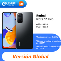 Global Version Xiaomi Redmi Note 11 Pro Smartphone 108MP Pro-Grade Main Camera 120Hz FHD+ AMOLED DotDisplay 67W Turbo Charging