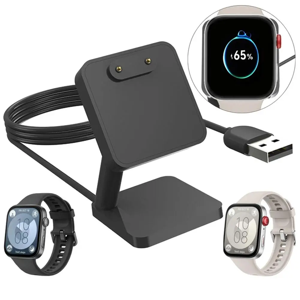 Neue Desktop-Stand uhr Gebühr für Huawei Fit3 Ladegerät schwarz USB-Ladekabel Dock Station Halter Universal 100cm C3P6