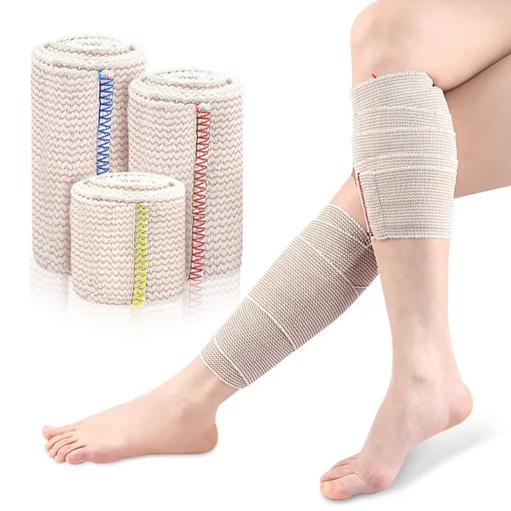 Durable Breathable Fixed Strap Stretchable Self-Closure Aid Bandage Comfortable Professional Elastic Bandage For Adults Ankle