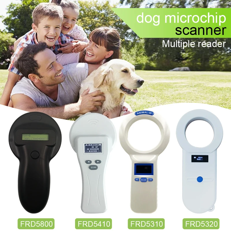 Faread RFID handheld animal microchip reader for dogs cat FDX-A ISO11784/85 FDX-B glass tag pet chip scanner