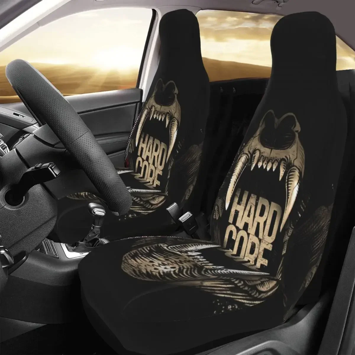 Hard Core Beast Funda para asiento coche Impresión personalizada Protector frontal universal Accesorios Juego cojines
