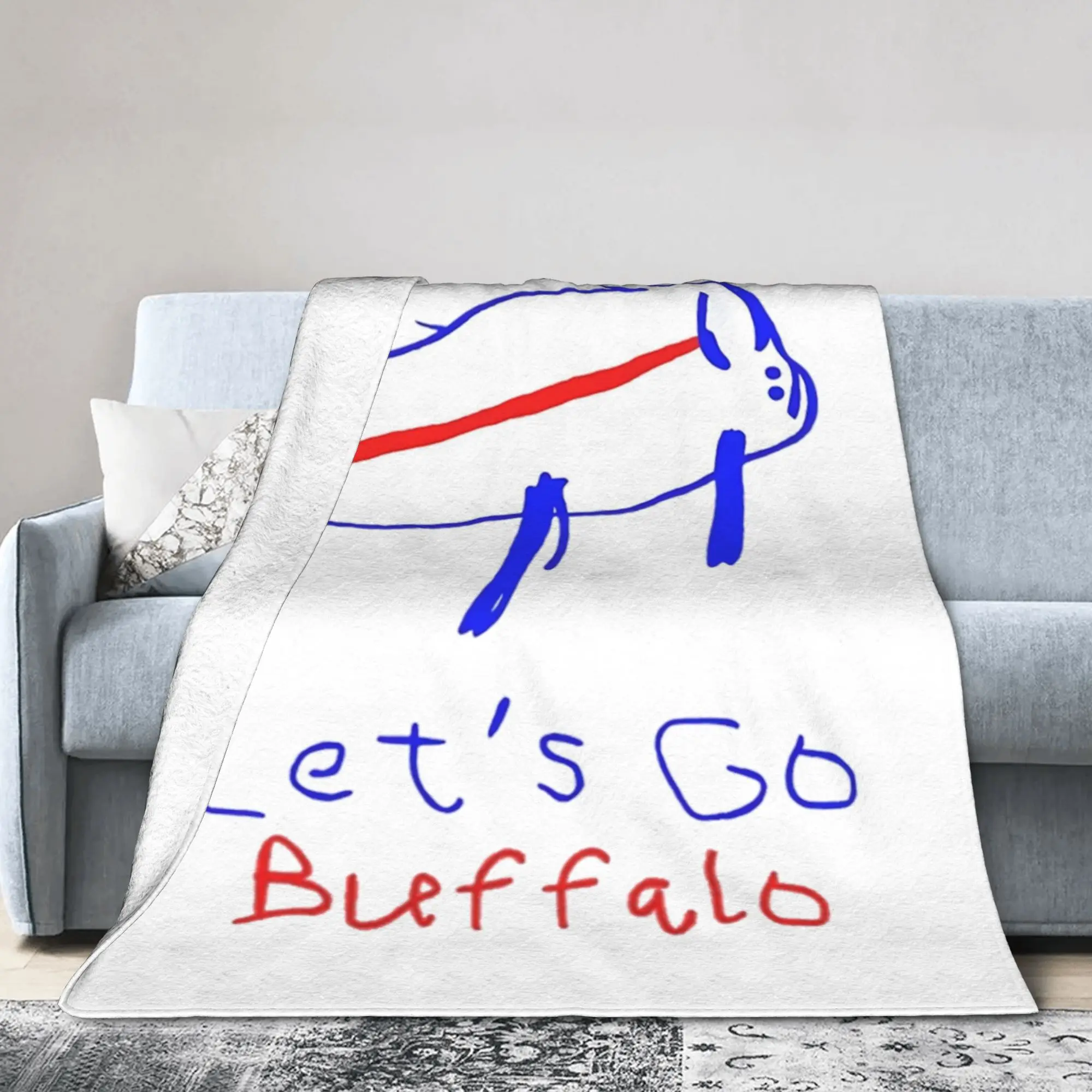 Josh Allen Potato Buffalo Blanket Fleece Autumn/Winter  Portable Ultra-Soft Throw Blankets for Bed Outdoor Plush Thin Quilt
