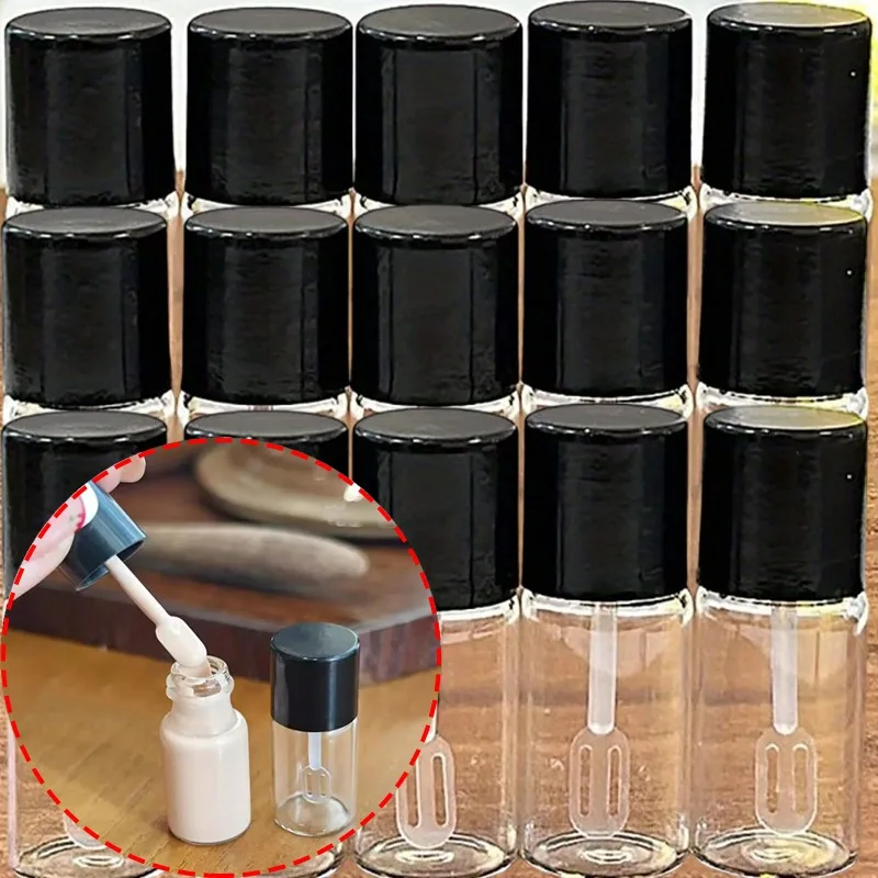 

1/5 шт. многоразовые бутылки, жидкая основа, 4 мл, упаковка для путешествий, портативная пустая бутылка, мини-ложка для копания, косметические инструменты, подарок