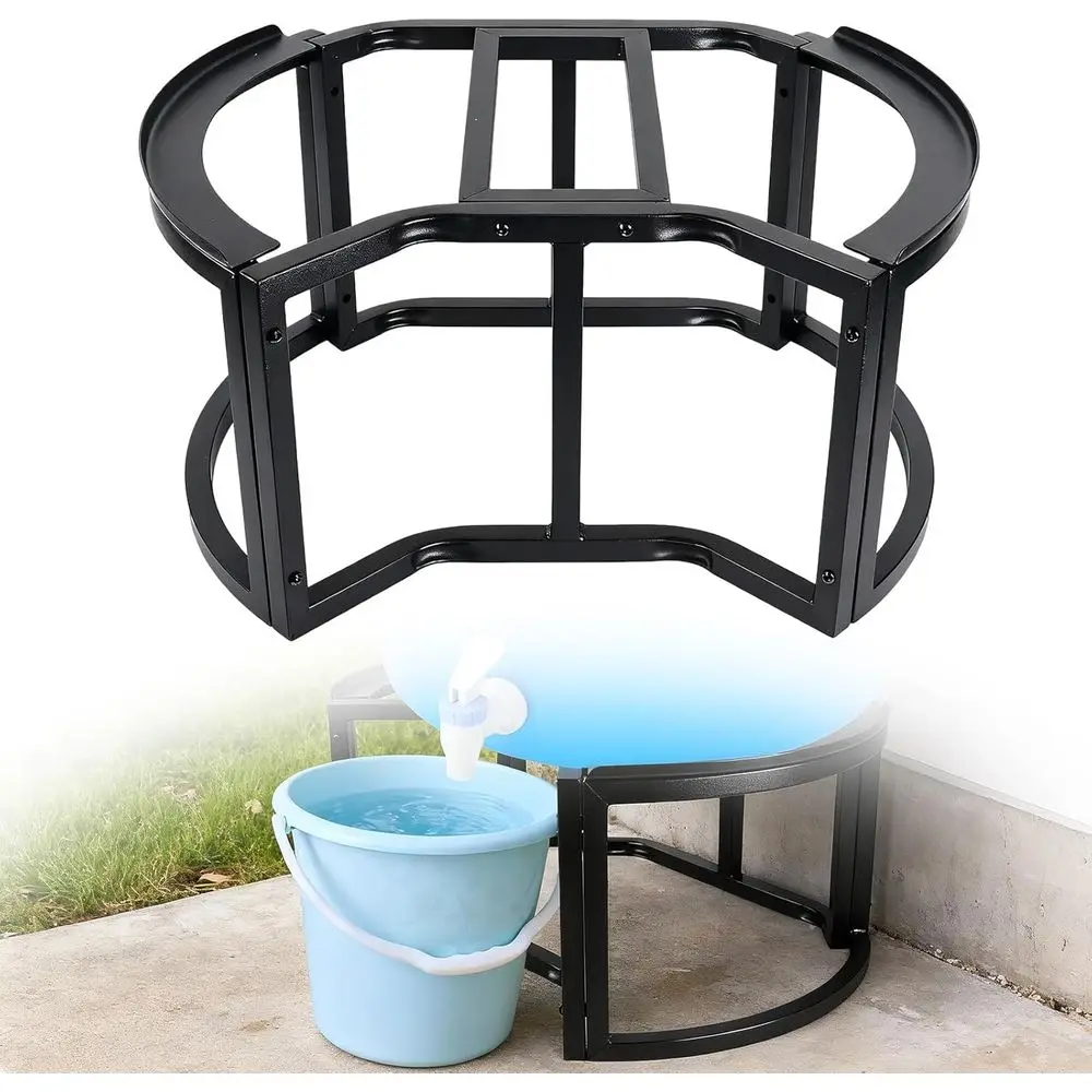 Heavy-Duty Outdoor Water Collection Stand for 45-55 Gallon Tanks, Non-Slip and Weather-Resistant Garden Storage