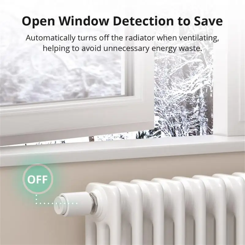 SONOFF TRVZB Zigbee Thermostatic Radiator Valve Smart Home EWeLink App Remote Control Supports Google Home Alexa SmartThings