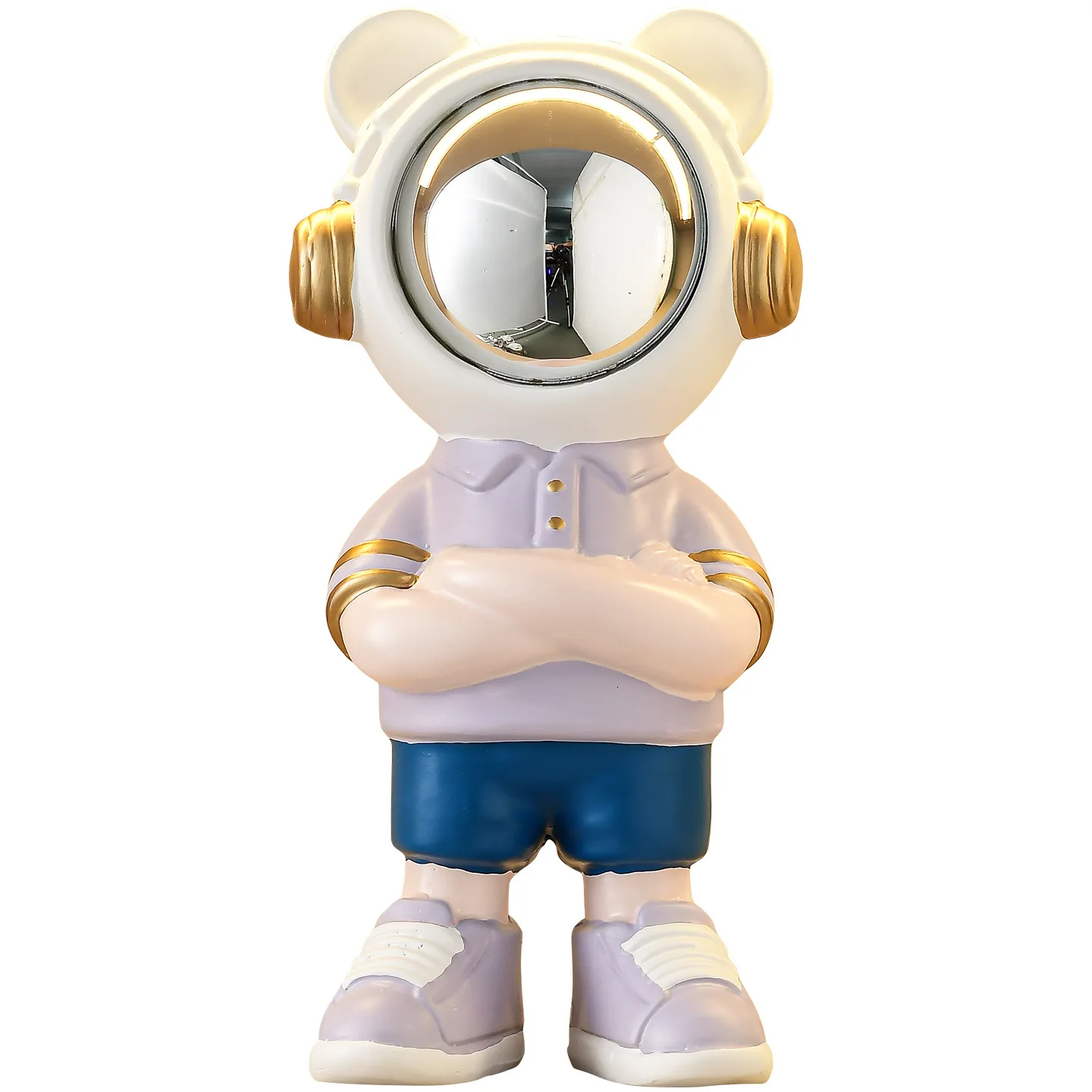 2026 New Astronaut Violent Bear Figurine Luxury Premium Space Decor TV Stand Kids Room Creative Home Decor Elegant Art Ornament