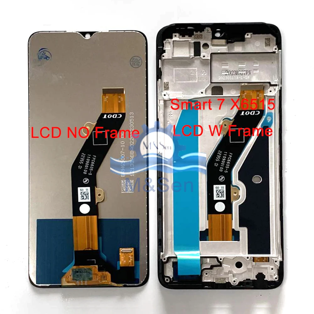 

Tested For Infinix Smart 7 X6515 LCD Smart 7 HD X6516 Display Screen Frame Touch Panel For Infinix Smart 8 HD X6525 LCD Smart8