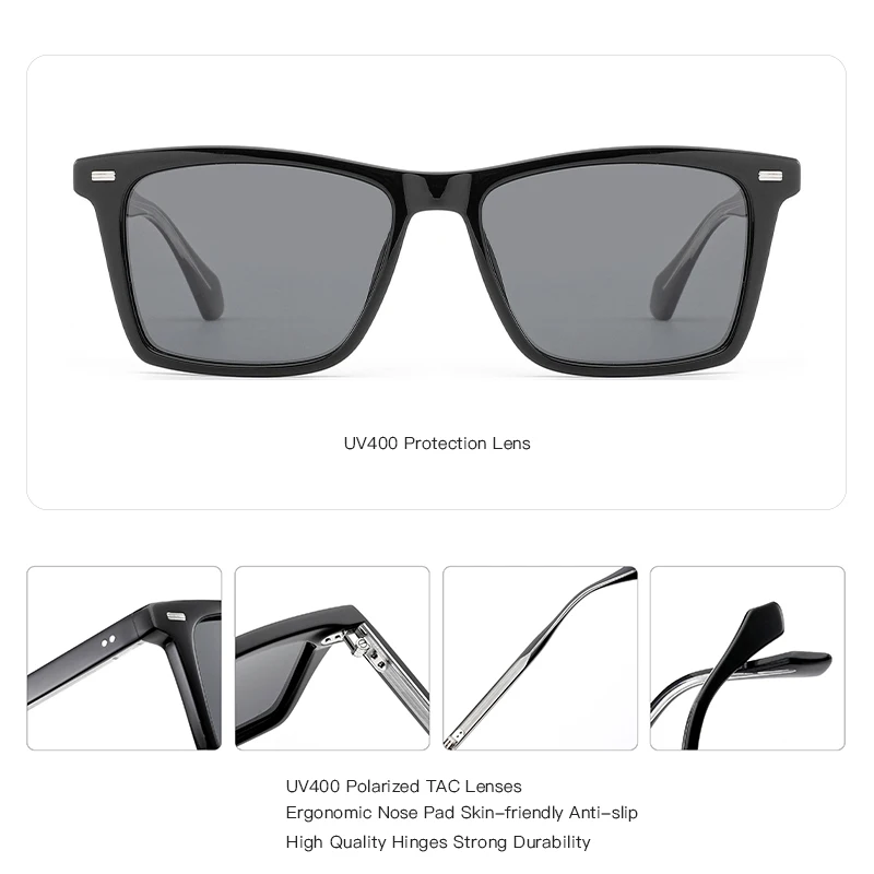 ZENOTTIC Handmade Acetate Myopia Sunglasses Prescription Women Men Uv400 Polarized Optical Sun Glasses Driving Shades - Image 5